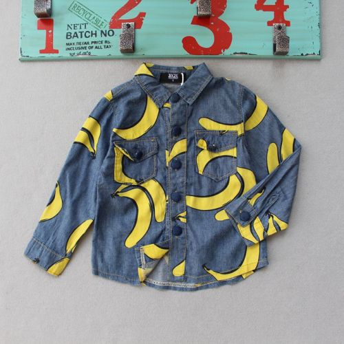 Chemise enfant à manche longue en toile - Ref 2083247