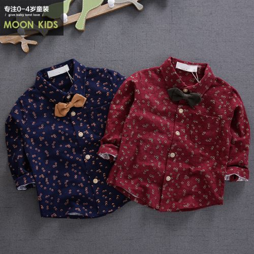 Chemise enfant MOON KIDS à manche longue en Toile de coton - Ref 2083357