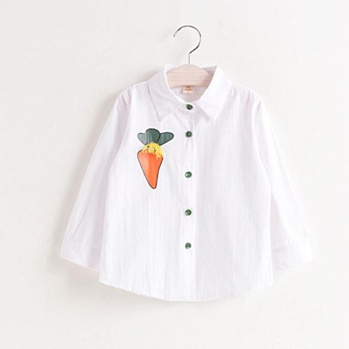 Chemise enfant à manche longue en coton - Ref 2083383