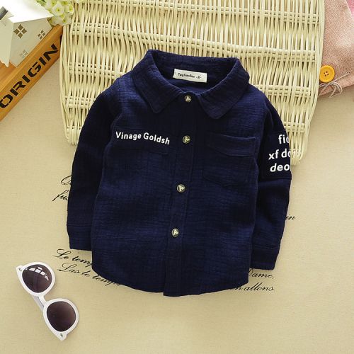 Chemise enfant à manche longue en lin - Ref 2083391