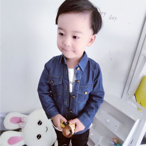 Chemise enfant HAOHAO à manche longue en toile - Ref 2083400