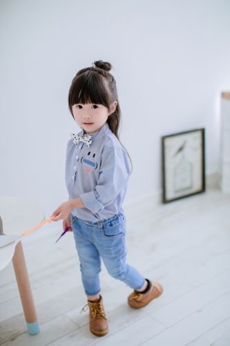 Chemise enfant à manche longue - Ref 2083438