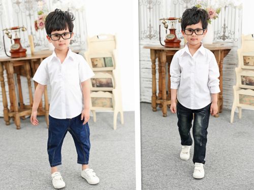 Chemise enfant à manche longue - Ref 2083495