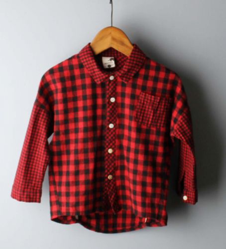 Chemise enfant MI CO à manche longue en Toile de coton - Ref 2083507