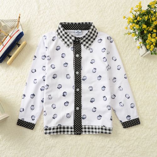 Chemise enfant à manche longue en Toile de coton - Ref 2083530