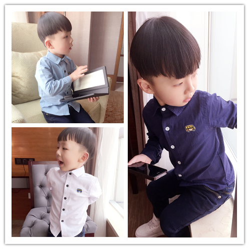 Chemise enfant à manche longue - Ref 2083580