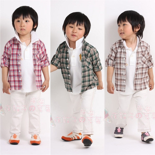 Chemise enfant IM FIND à manche longue - Ref 2083582