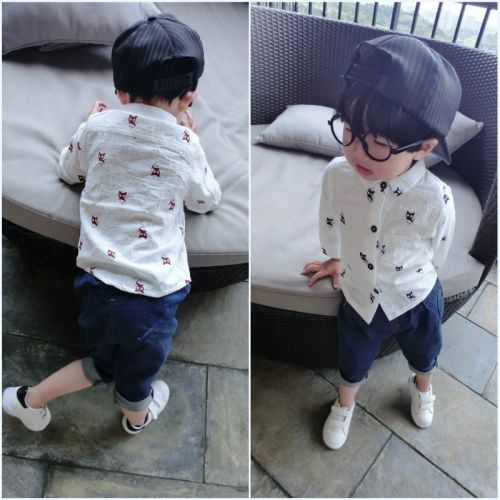 Chemise enfant à manche longue - Ref 2083661