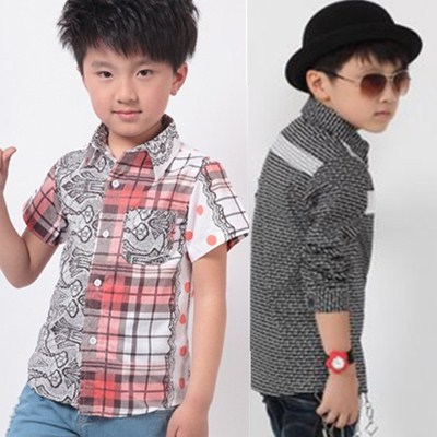 Chemise enfant à manche longue - Ref 2083776