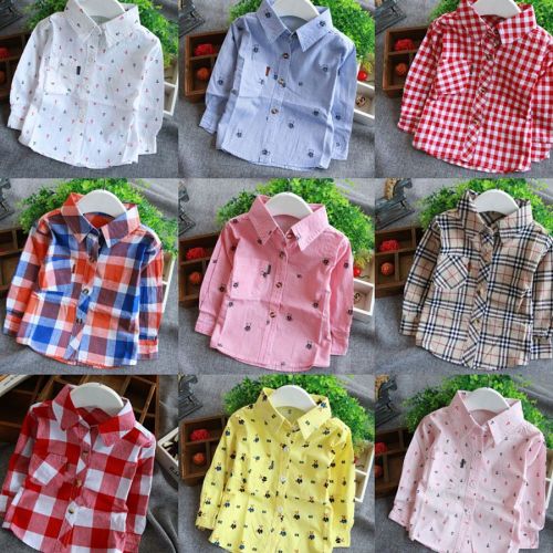 Chemise enfant à manche longue - Ref 2083831