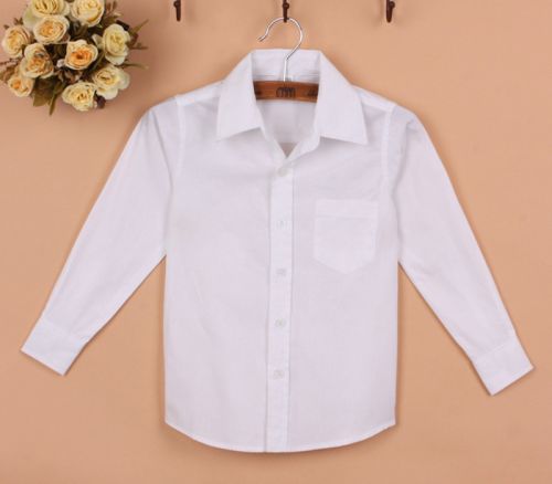 Chemise enfant à manche longue en Toile de coton - Ref 2083892