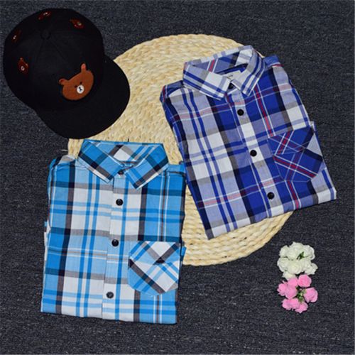 Chemise enfant à manche longue en coton - Ref 2083915