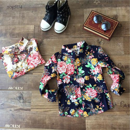 Chemise enfant BABY à manche longue en Toile de coton - Ref 2084115