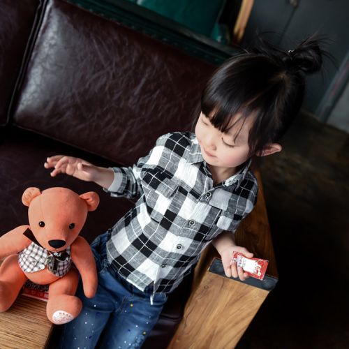 Chemise enfant à manche longue en Toile de coton - Ref 2084279