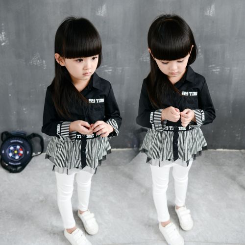 Chemise enfant à manche longue en Toile de coton - Ref 2084280