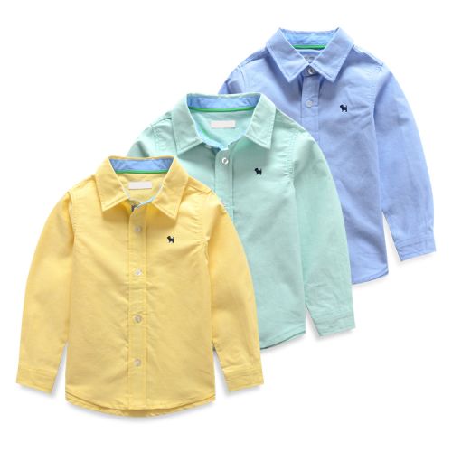 Chemise enfant à manche longue en coton - Ref 2084355