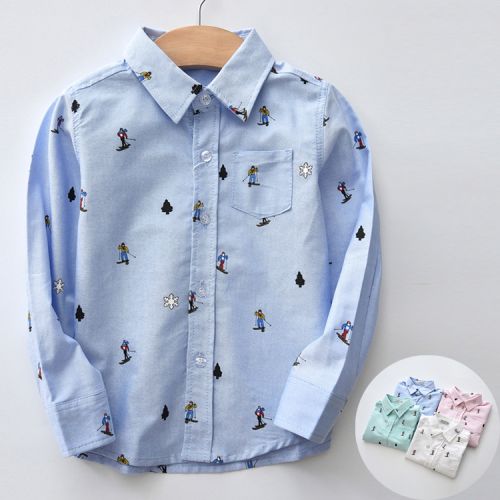 Chemise enfant à manche longue - Ref 2084356