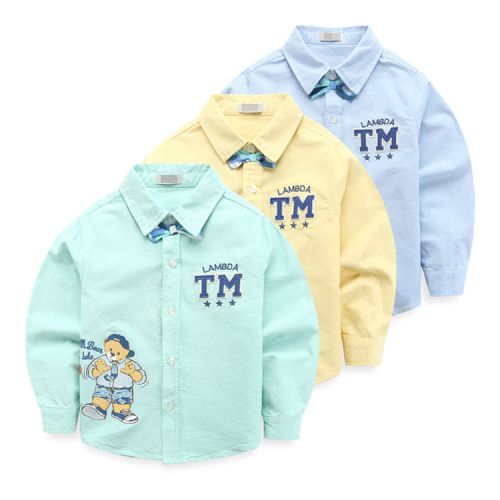 Chemise enfant à manche longue en coton - Ref 2084360