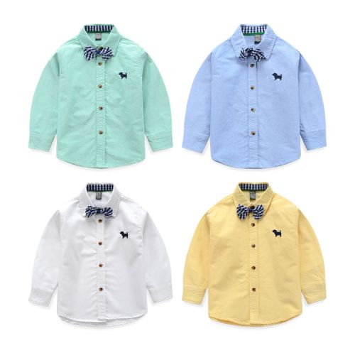 Chemise enfant à manche longue en coton - Ref 2084378