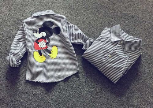 Chemise enfant à manche longue en Toile de coton - Ref 2084399