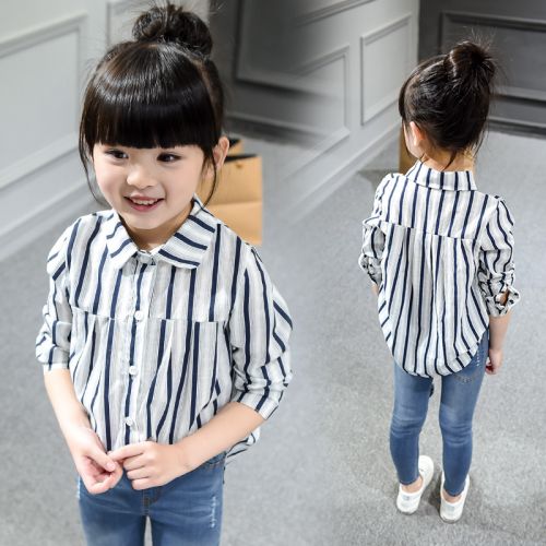 Chemise fille à manche longue - Ref 2084415