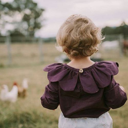 Chemise fille à manche longue - Ref 2084423