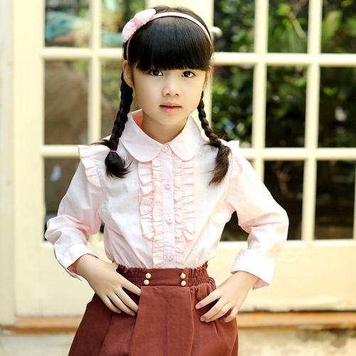 Chemise fille à manche longue - Ref 2084430