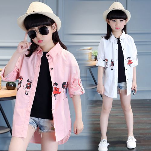 Chemise fille à manche longue - Ref 2084440