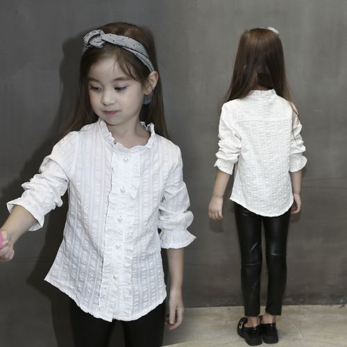 Chemise fille à manche longue - Ref 2084444
