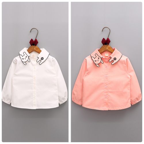 Chemise fille à manche longue en Toile de coton - Ref 2084454