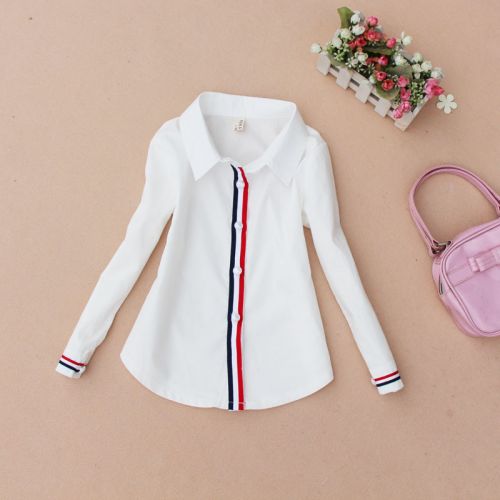 Chemise fille à manche longue - Ref 2084460