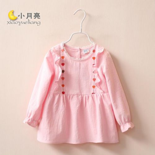 Chemise fille à manche longue en Toile de coton - Ref 2084470