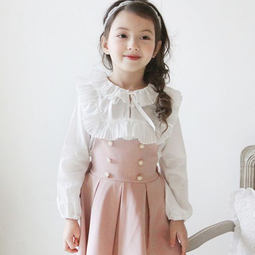 Chemise fille à manche longue - Ref 2084542