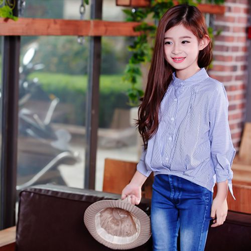 Chemise fille à manche longue - Ref 2084546