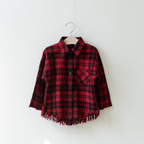 Chemise fille à manche longue - Ref 2084556