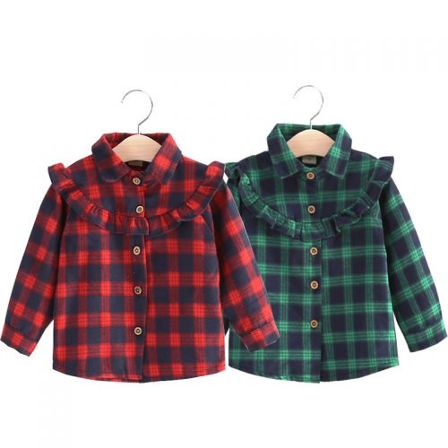 Chemise fille à manche longue - Ref 2084563