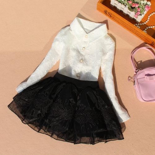 Chemise fille à manche longue - Ref 2084576