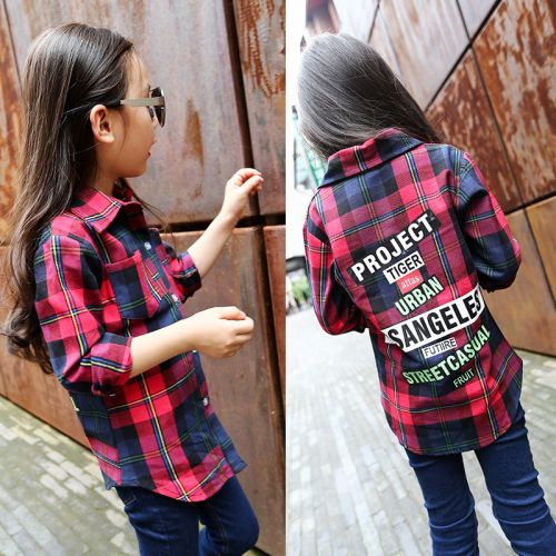 Chemise fille à manche longue - Ref 2084588
