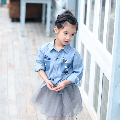 Chemise fille à manche longue - Ref 2084630