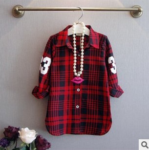 Chemise fille à manche longue - Ref 2084634