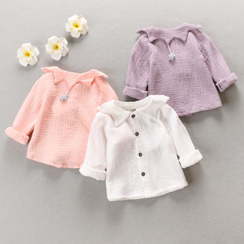 Chemise fille à manche longue - Ref 2084652