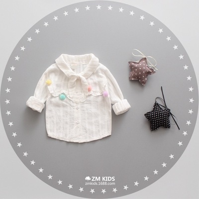 Chemise fille à manche longue - Ref 2084654