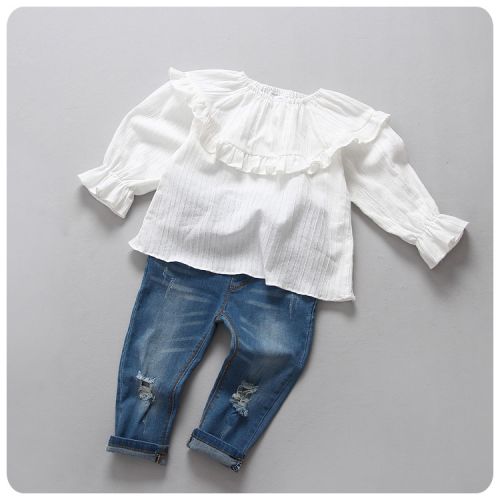 Chemise fille à manche longue - Ref 2084662