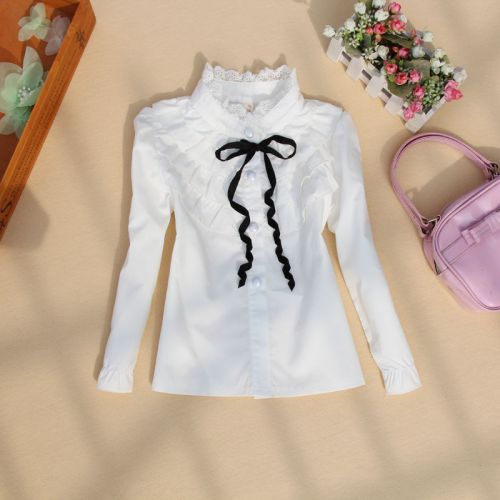 Chemise fille à manche longue - Ref 2084664