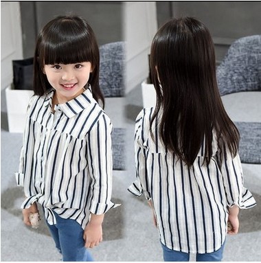 Chemise fille à manche longue - Ref 2084668