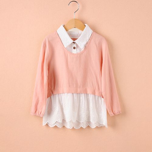 Chemise fille à manche longue - Ref 2084672