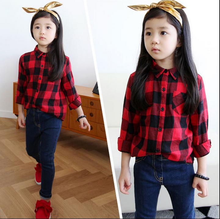 Chemise fille à manche longue - Ref 2084677