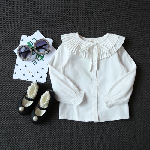 Chemise fille à manche longue - Ref 2084682