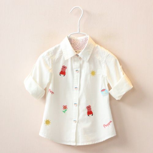 Chemise fille à manche longue - Ref 2084713