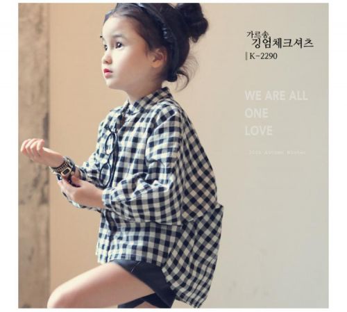 Chemise fille à manche longue - Ref 2084727